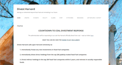 Desktop Screenshot of divestharvard.com